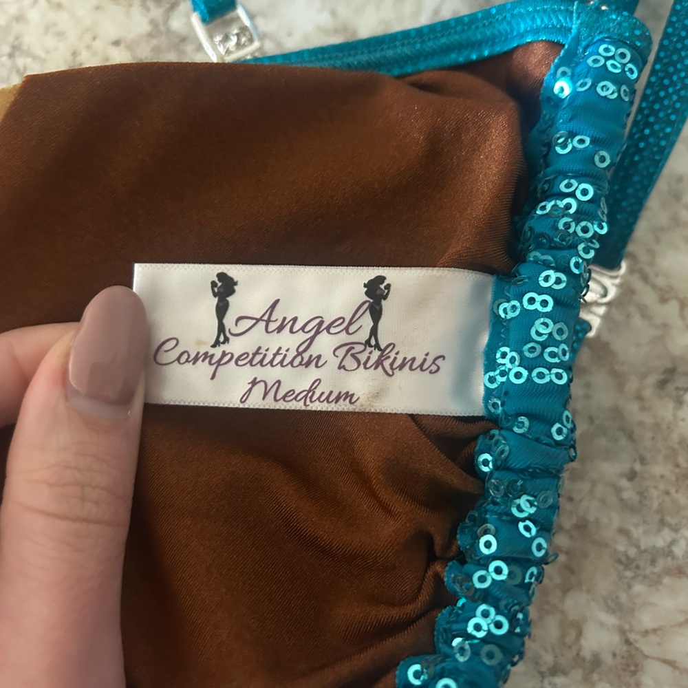 Teal Competition Bikini - Picture 5 of 6